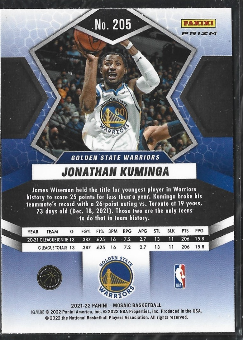 Jonathan Kuminga Mosaic Green