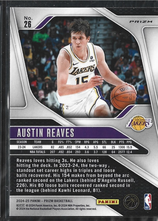 Austin Reaves Prizm Green