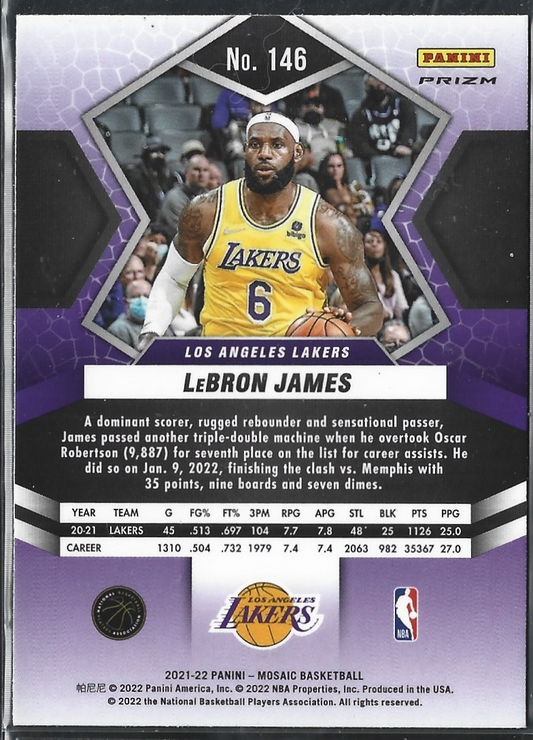 Lebron James Mosaic Green