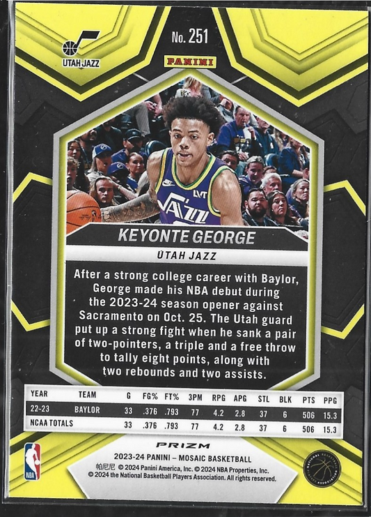 Keyonte George NBA Debut Blue