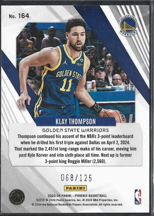Klay Thompson Phoenix White Cracked Ice /125