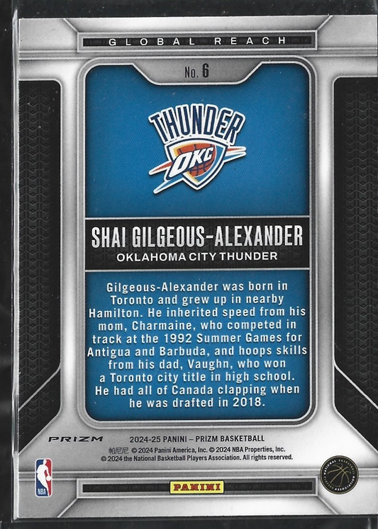 Shai Gilgeous-Alexander Global Reach Silver