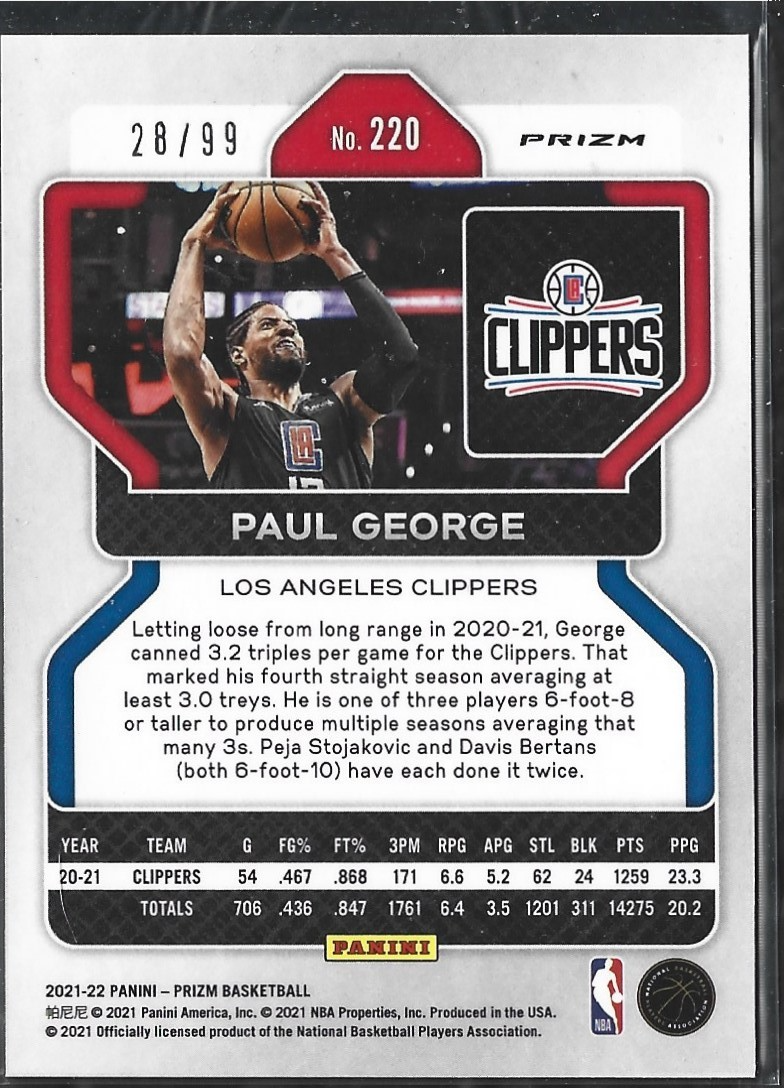 Paul George Prizm Purple /99