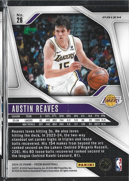 Austin Reaves Prizm Silver