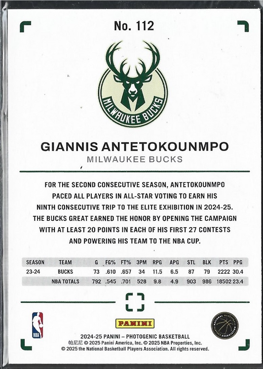 Giannis Antetokounmpo Photogenic NBA Cup