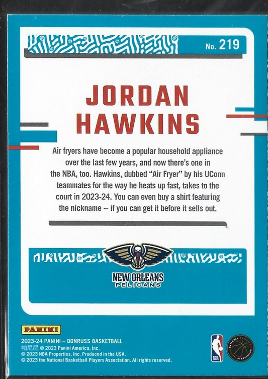 Jordan Hawkins Donruss Red Hyper