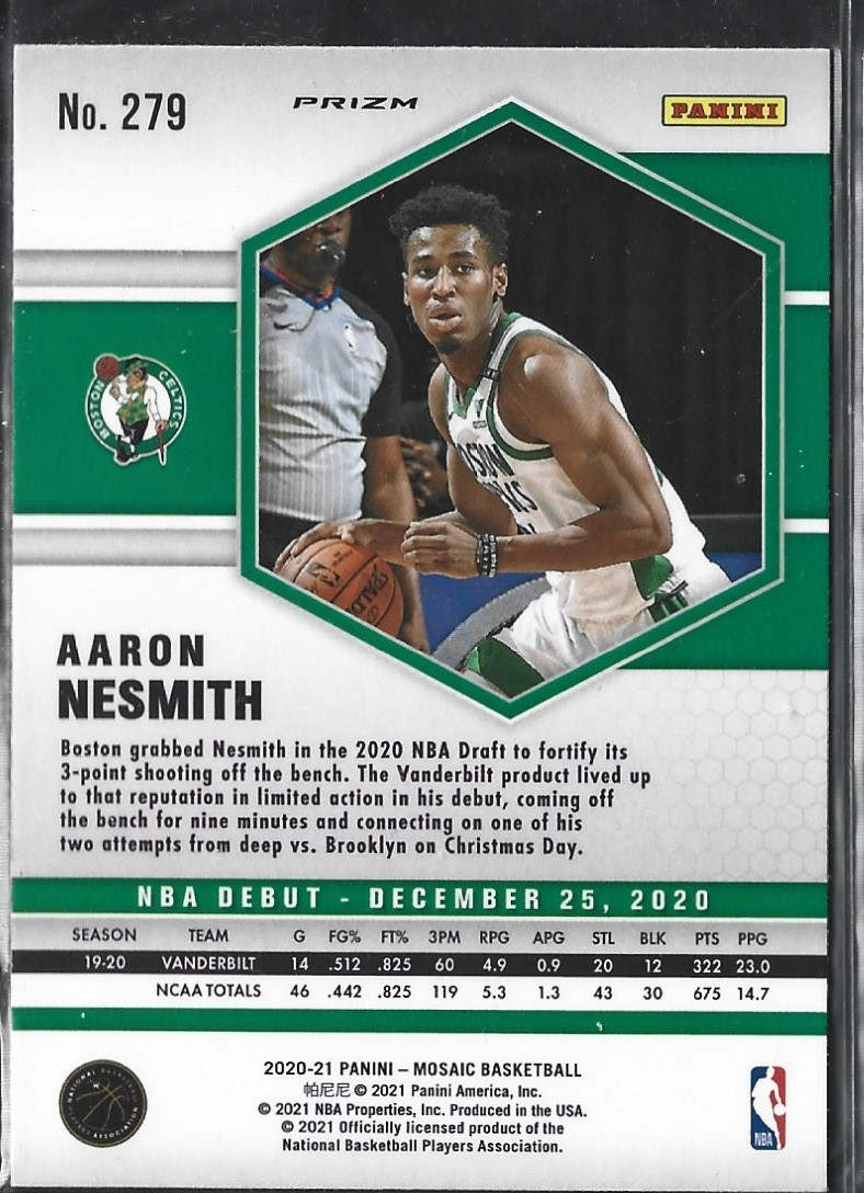 Aaron Nesmith Mosaic Red Wave