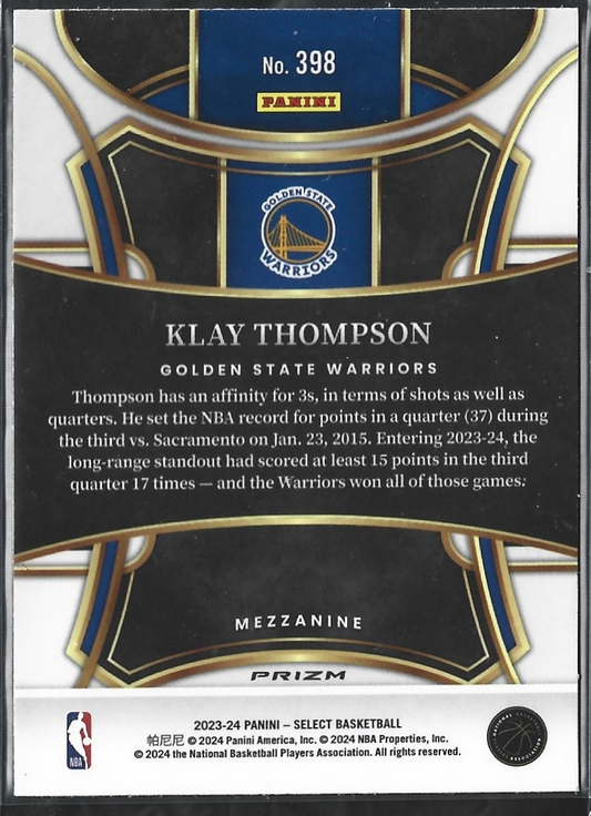 Klay Thompson Mezzanine Blue Cracked Ice