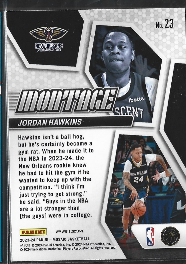 Jordan Hawkins Montage Silver Mosaic