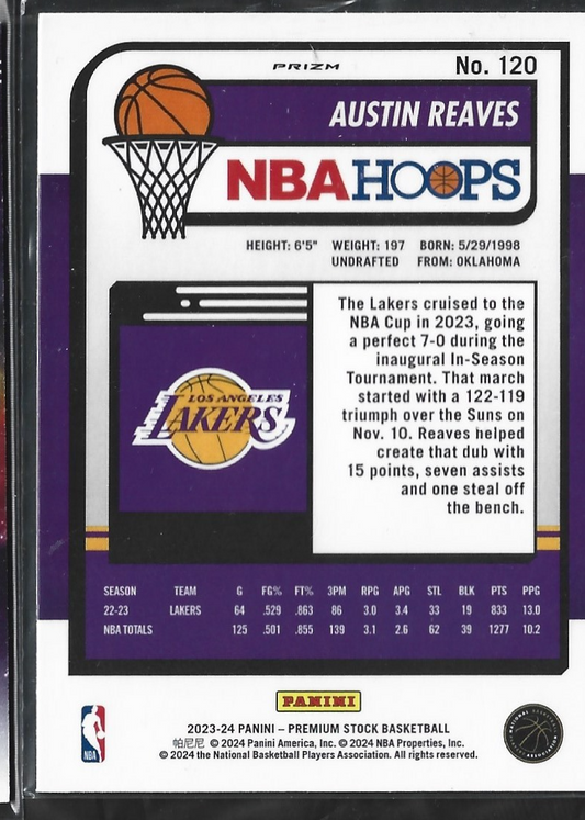 Austin Reaves Hoops Premium Seismic