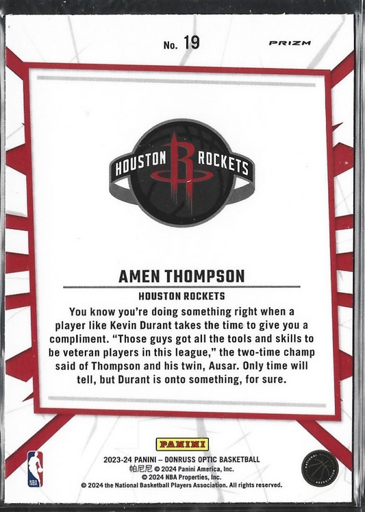 Amen Thompson My House Purple