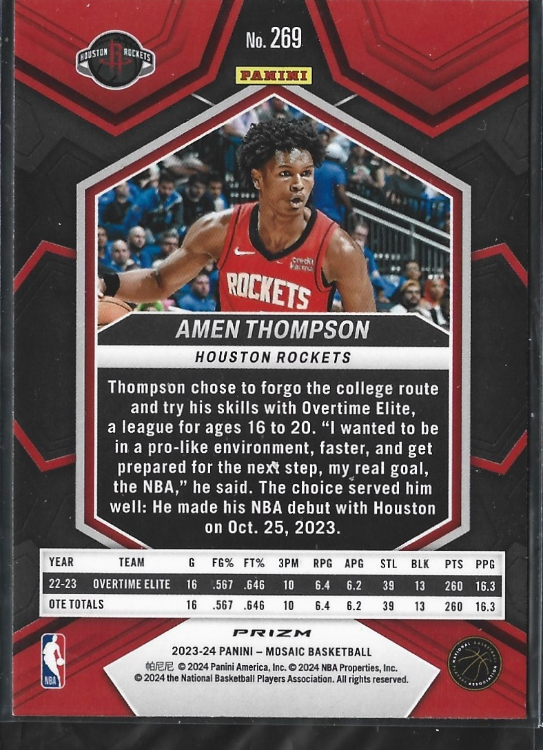 Amen Thompson NBA Debut Green