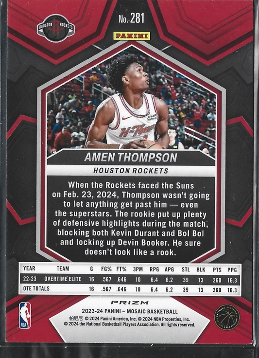 Amen Thompson City Edition Mosaic