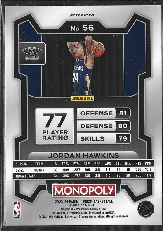 Jordan Hawkins Monopoly Purple Wave