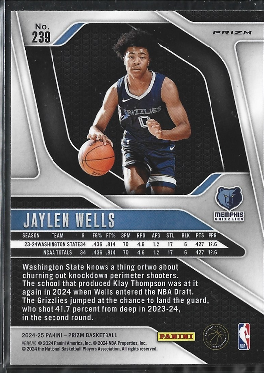 Jaylen Wells Prizm Green Cracked Ice