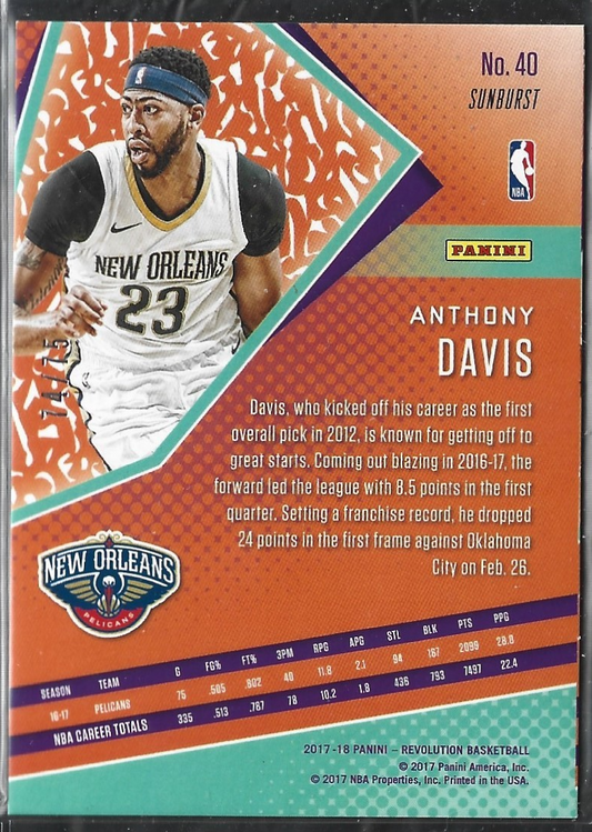 Anthony Davis Revolution Sunburst /75