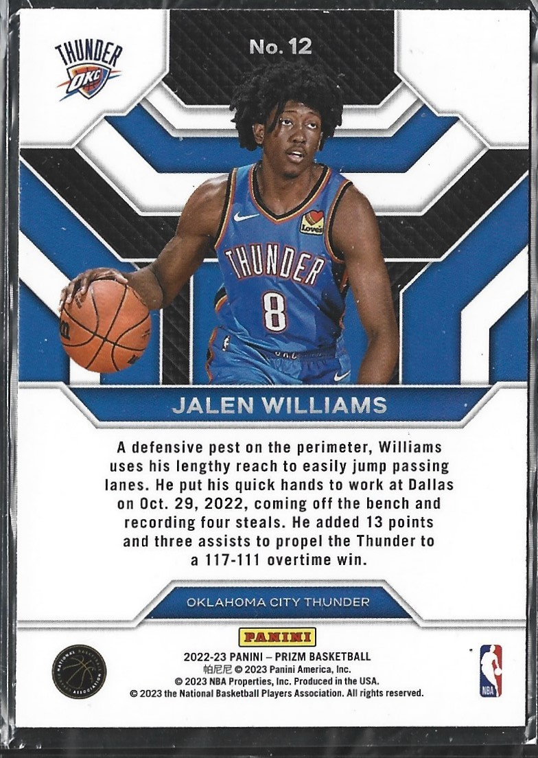 Jalen Williams Emergent RC