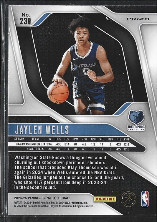 Jaylen Wells Prizm Pink Cracked Ice