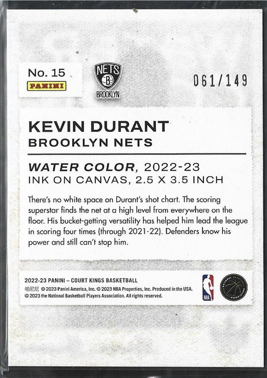 Kevin Durant Water Color Red /149