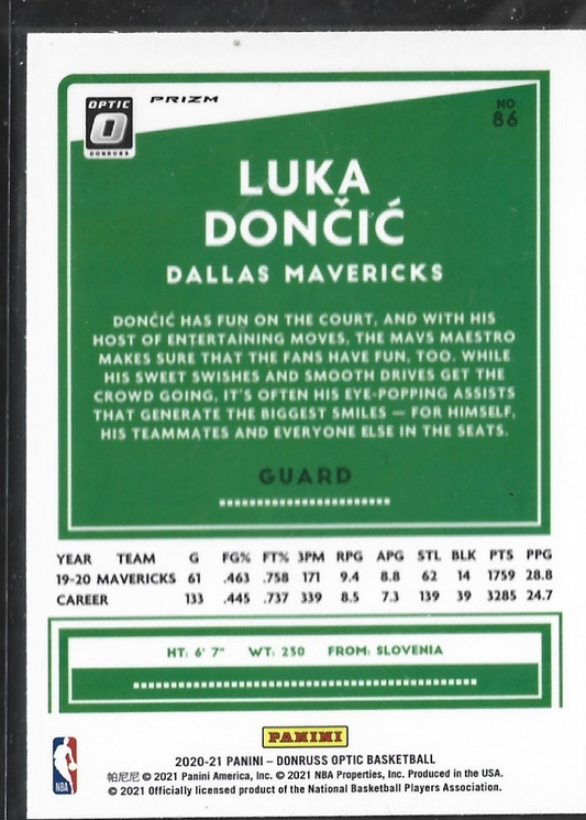 Luka Doncic Optic Silverwave