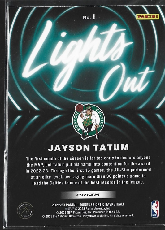 Jayson Tatum Lights Out Silver