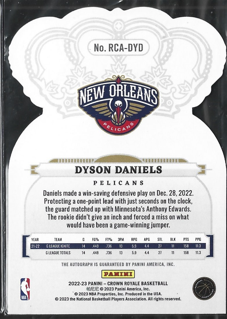 Dyson Daniels Crown Royale Auto Blue /75