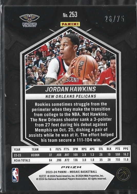 Silver Mosaic NBA Debut Red Scope /75
