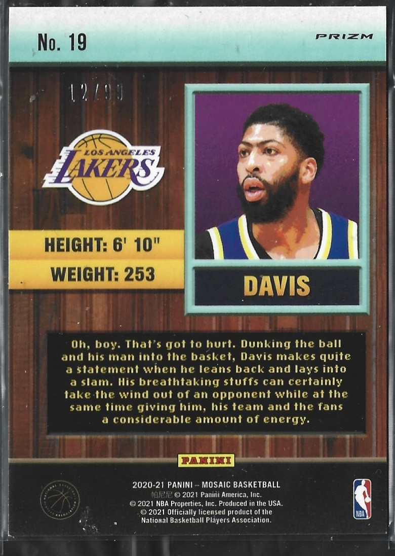 Anthony Davis Jam Masters Blue /99