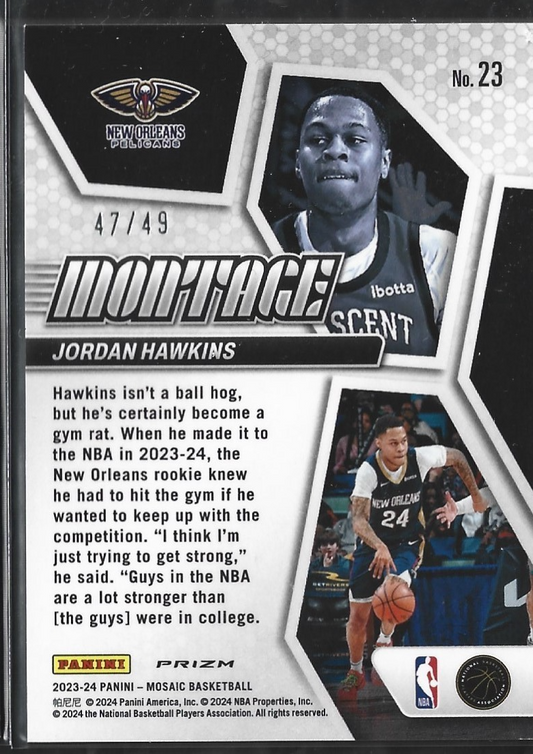 Jordan Hawkins Montage Orange /49