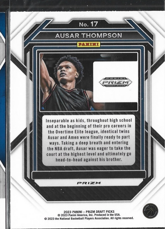 Ausar Thompson Prizm Draft Picks Purple Wave