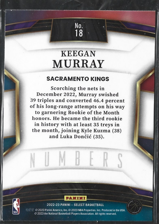 Keegan Murray Select Numbers RC