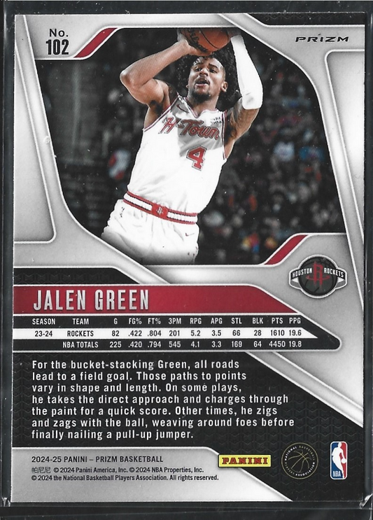 Jalen Green Prizm Orange Cracked Ice