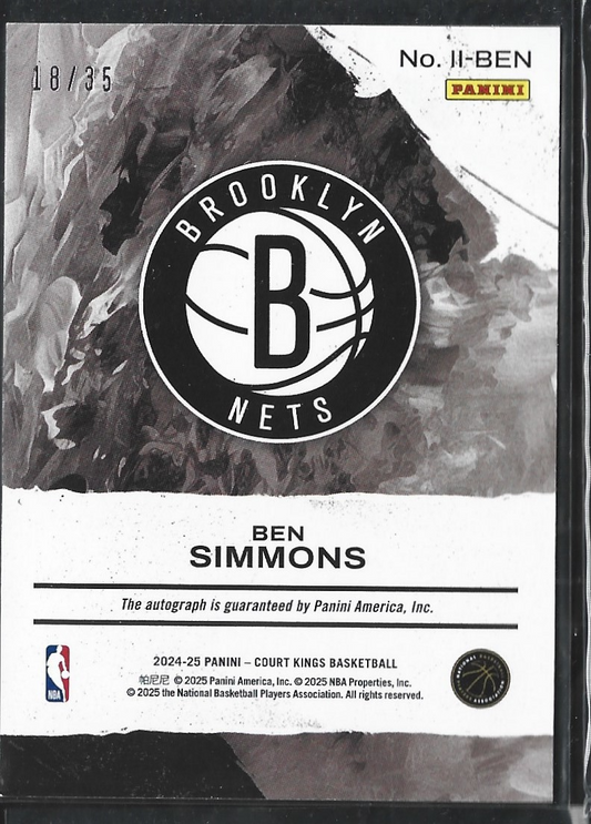 Ben Simmons Impressionist Ink Purple Auto /35