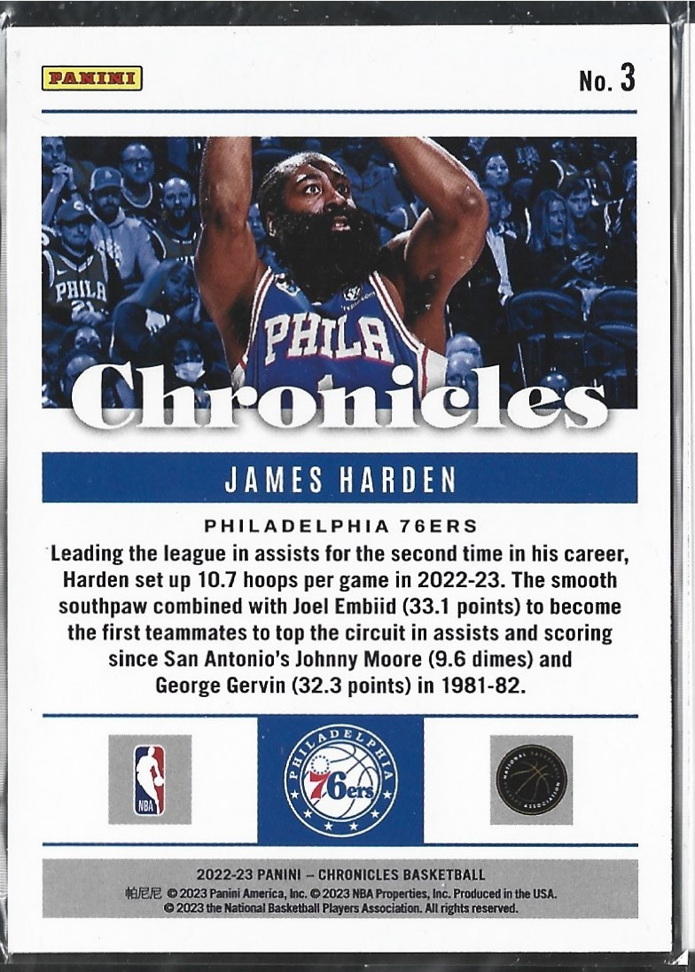 James Harden Chronicles Purple /99