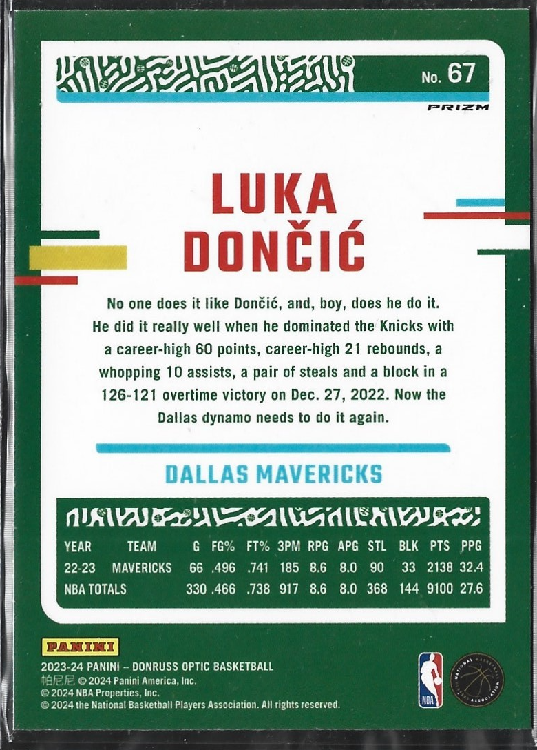 Luka Doncic Optic Purple
