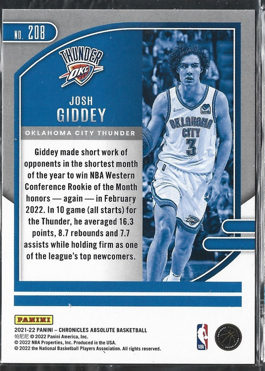 Josh Giddey Absolute Bronze RC