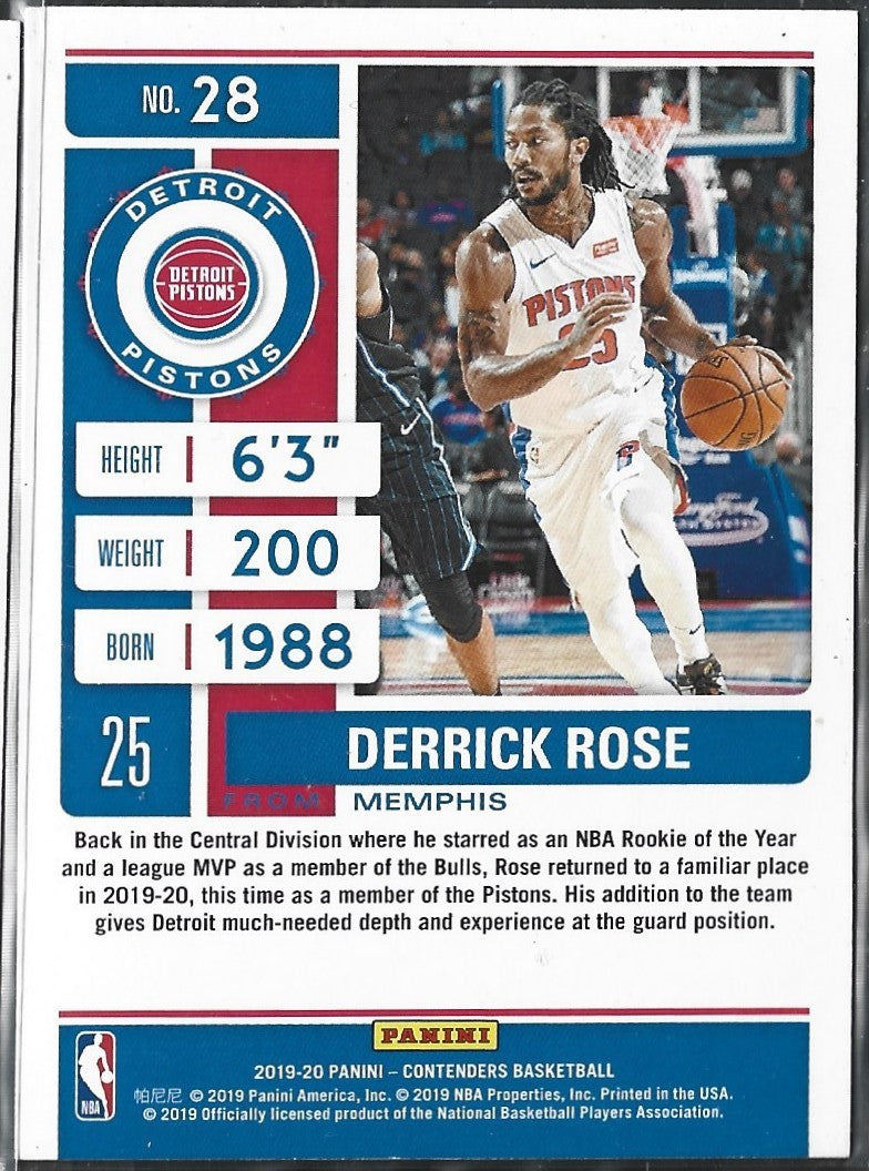 Derrick Rose Season Ticket