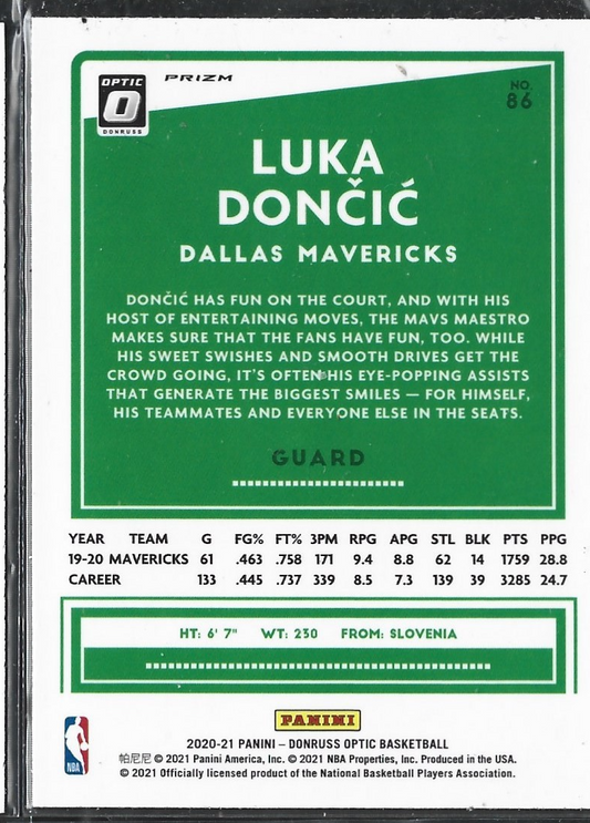 Luka Doncic Optic Hyper Pink