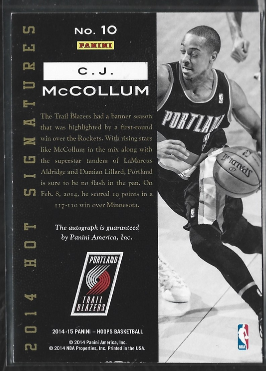 C.J. Mccollum Hot Signatures