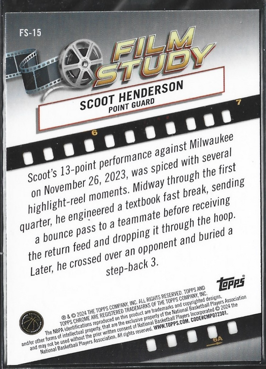 Scoot Henderson Film Study Refractor