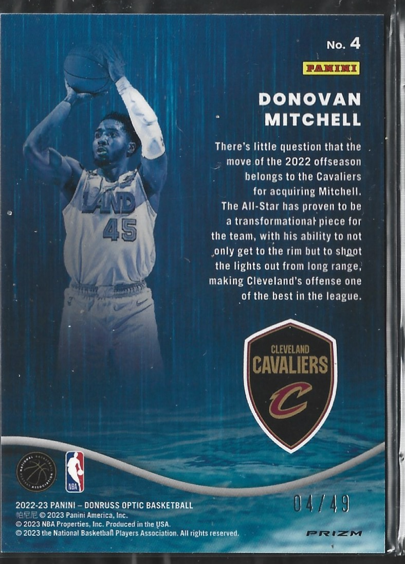 Donovan Mitchell Raining 3s Blue /49