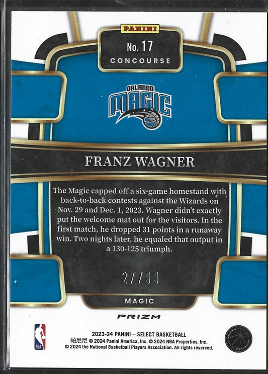 Franz Wagner Select Concourse Tectonic /99