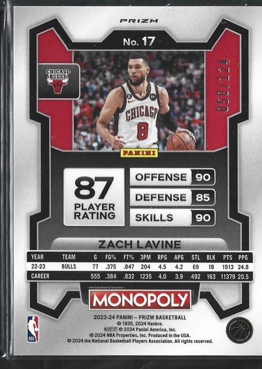Zach Lavine Monopoly Orange /124