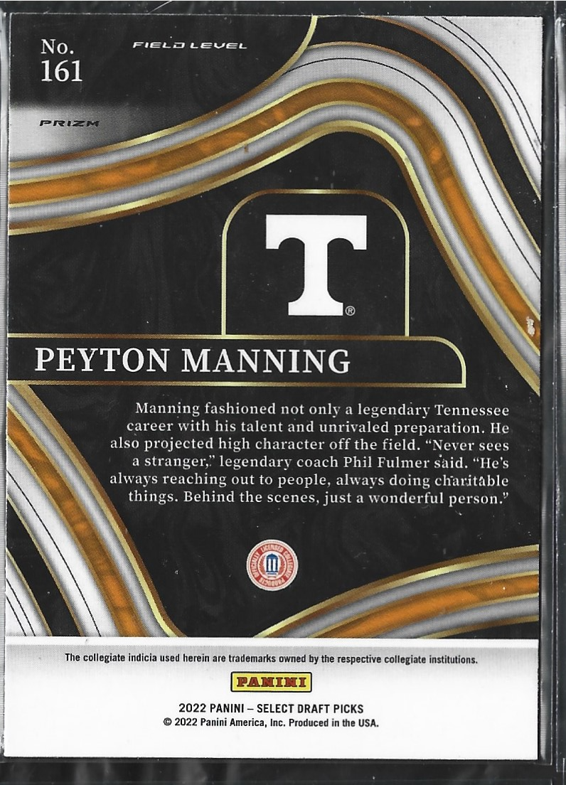 Peyton Manning Field Level Red Lazer