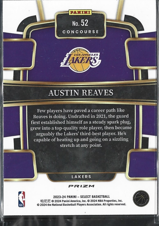 Austin Reaves Concourse Silver