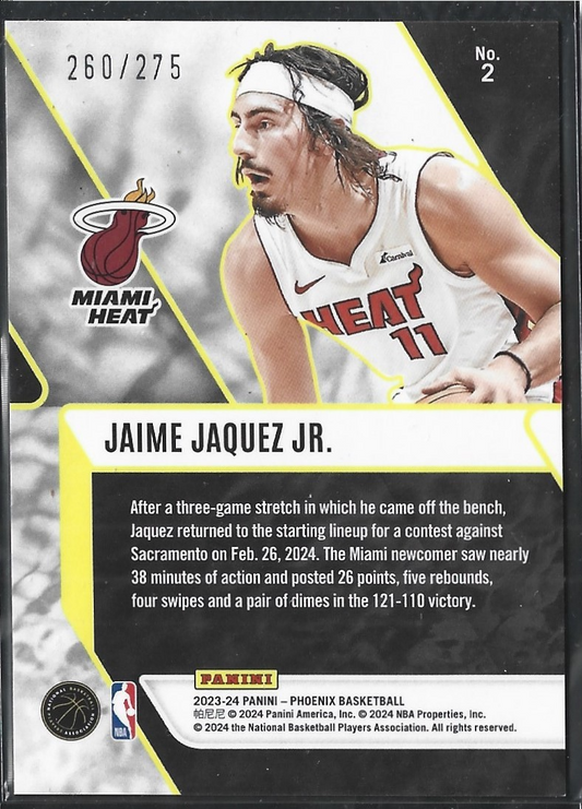 Jaime Jaquez Jr. Fade to Black Laser /275