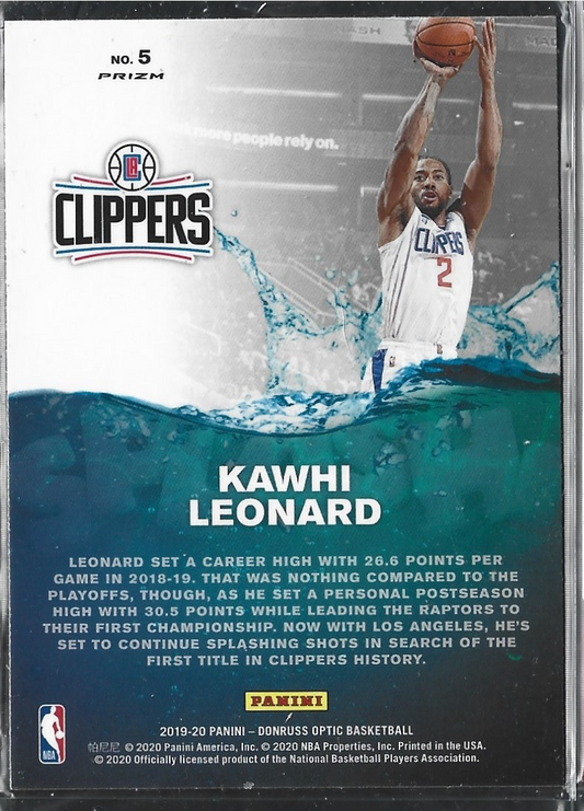 Kawhi Leonard Splash Silver