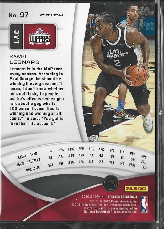 Kawhi Leonard Spectra Silver