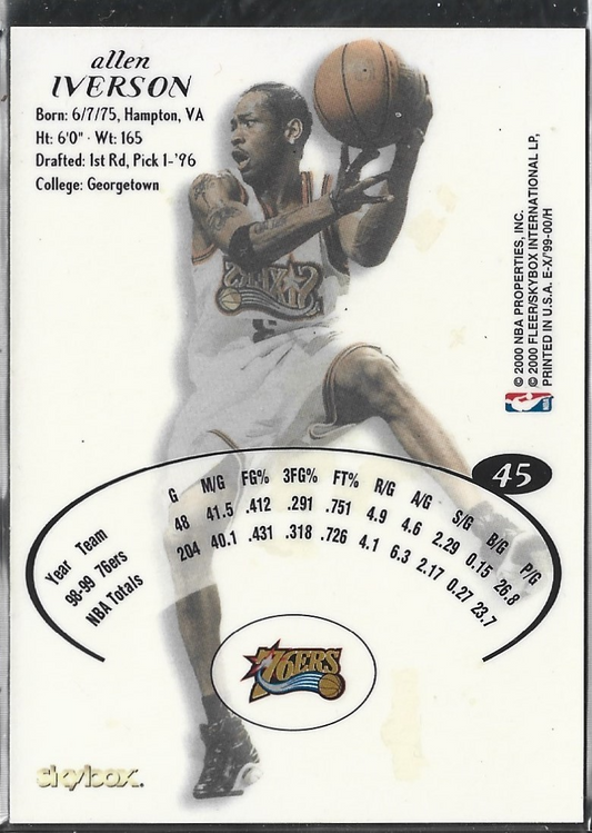 Allen Iverson EX Skybox