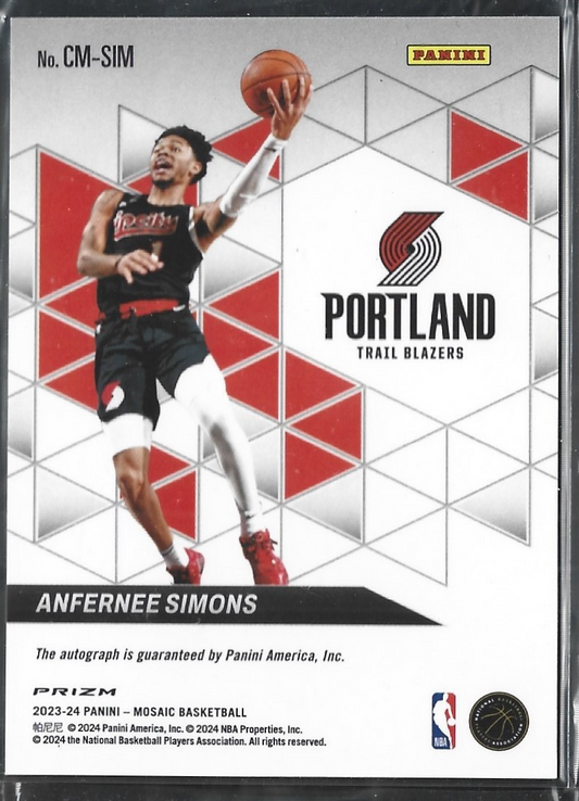 Anfernee Simons Mosaic Collage Auto
